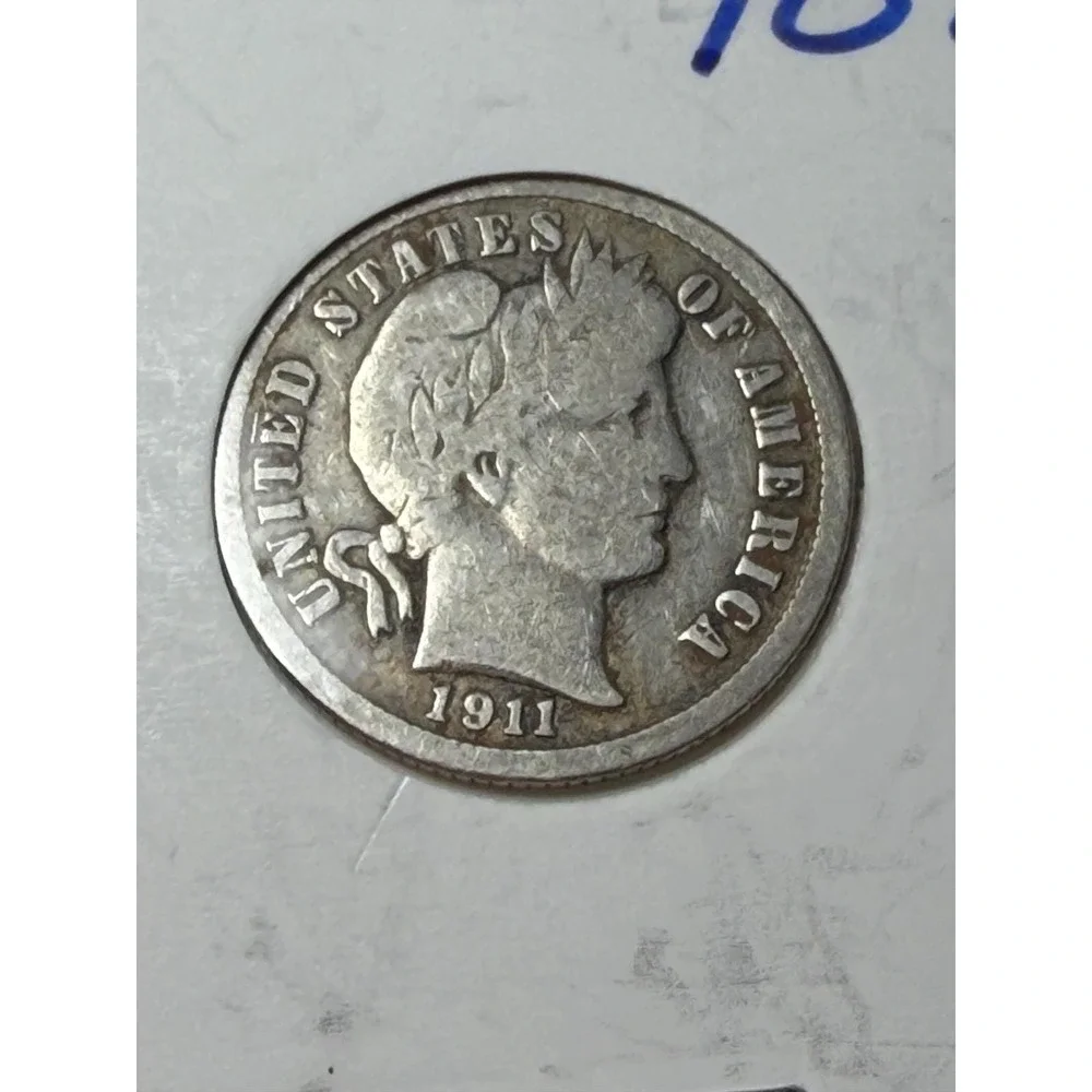 Lot of 6 Barber Silver Dimes 1902-O 1905-S 1909 1911 1912-S 1914-P US Coins